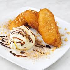 Fried Banana with Ice Cream